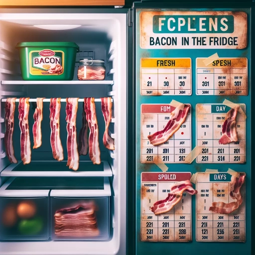 how long does open bacon last in the fridge