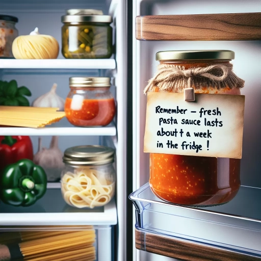 how long does pasta sauce last in the fridge