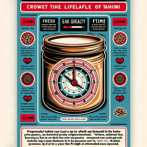 how long does tahini last
