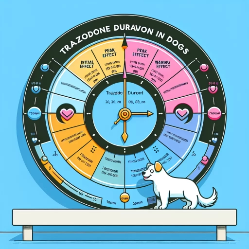 how long does trazodone last in dogs