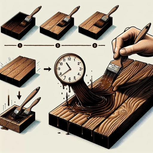 how long does wood stain take to dry