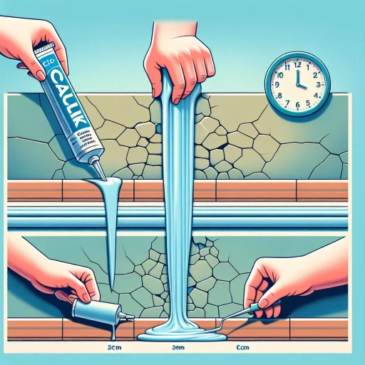 how long for caulking to dry