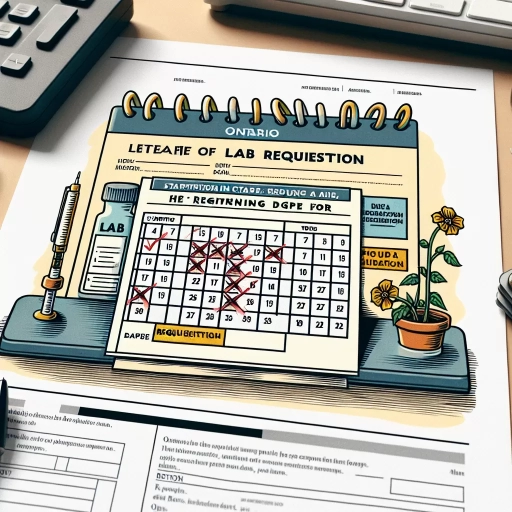 how long is a lab requisition valid for in ontario