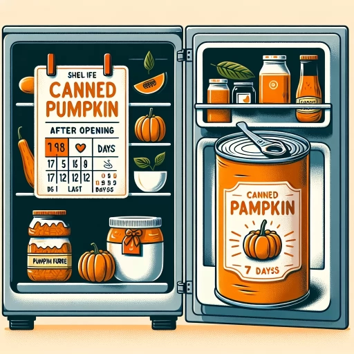 how long is canned pumpkin good for in the fridge