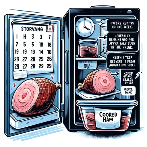 how long is cooked ham good for in the fridge