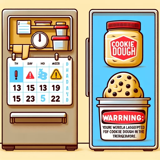 how long is cookie dough good for in fridge