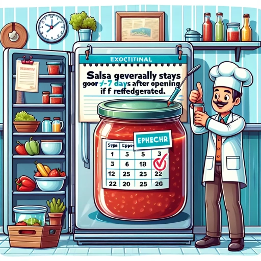 how long is salsa good for after opening