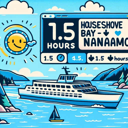 how long is the ferry from horseshoe bay to nanaimo