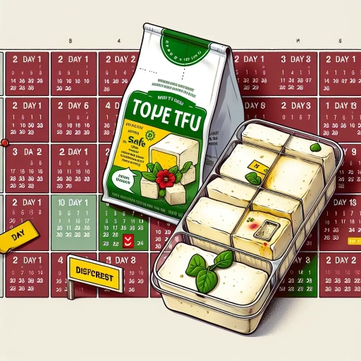 how long is tofu good for after opening