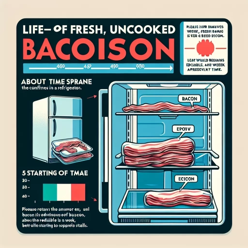 how long is uncooked bacon good for in the fridge