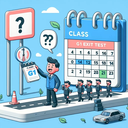 how long must new drivers hold a class g1 licence before their g1 exit test?