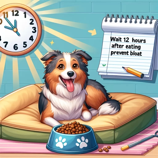 how long should a dog rest after eating to prevent bloat