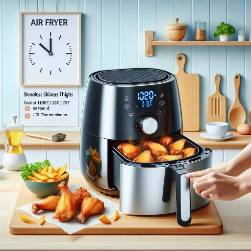 how long to air fry boneless skinless chicken thighs