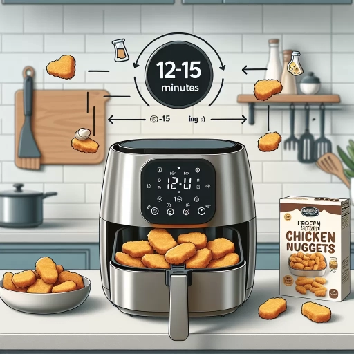 how long to air fry frozen chicken nuggets
