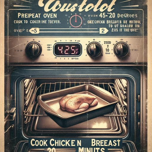 how long to cook chicken breast in oven at 425