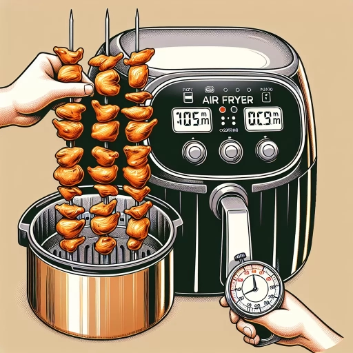 how long to cook chicken skewers in air fryer