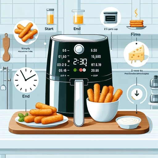 how long to cook mozzarella sticks in air fryer