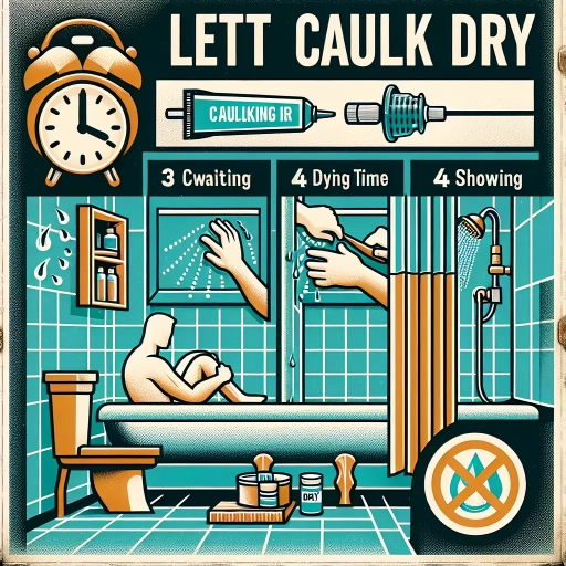 how long to let caulk dry before showering
