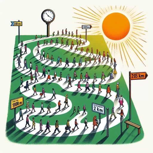how long to walk 2 km