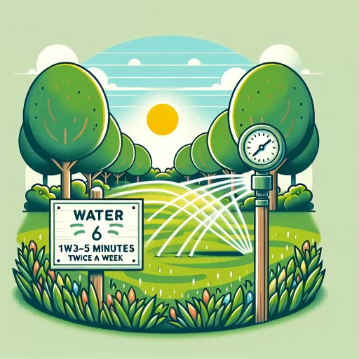 how long to water lawn