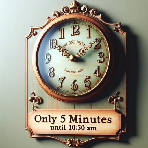 how long until 10:50 am
