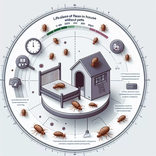 how long will fleas live in a house without pets