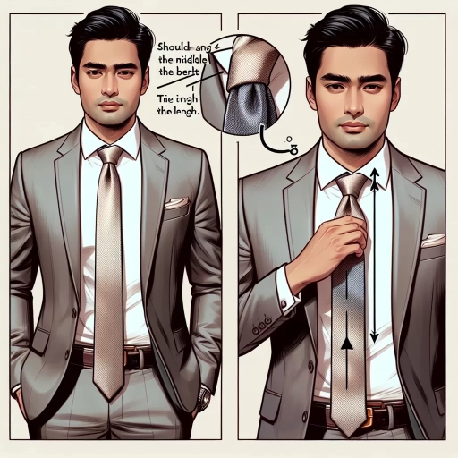 how low should a tie hang