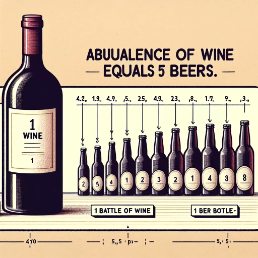 how many beers is a bottle of wine