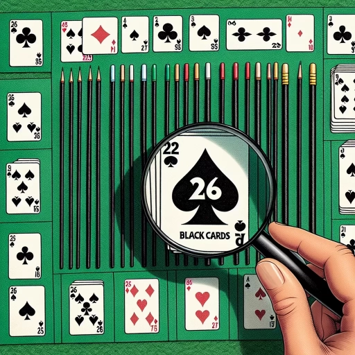 how many black cards in a deck