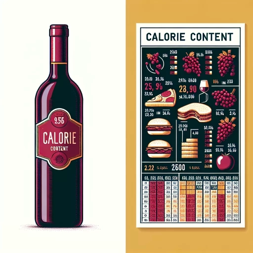 how many calories in a bottle of red wine