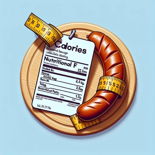 how many calories in a sausage
