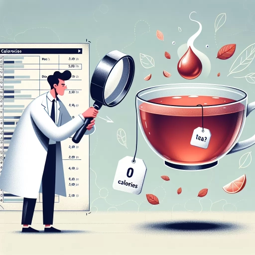 how many calories in tea