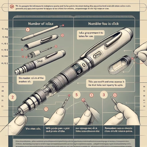 how many clicks in a 1 mg ozempic pen
