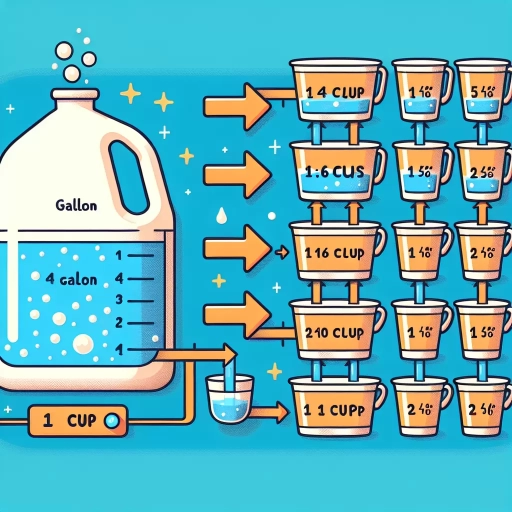how many cups in 1 gallon