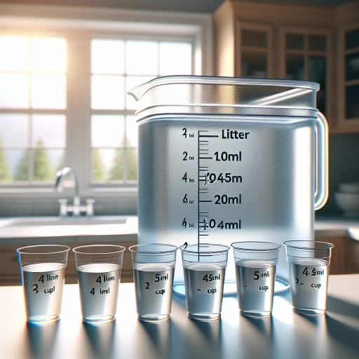 how many cups in 1 liter