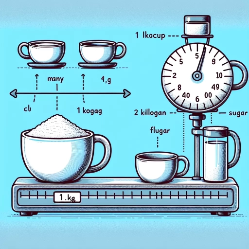 how many cups in 1kg