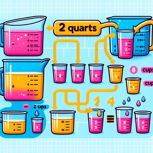 how many cups in 2 quarts
