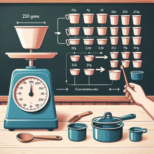 how many cups in 250 grams