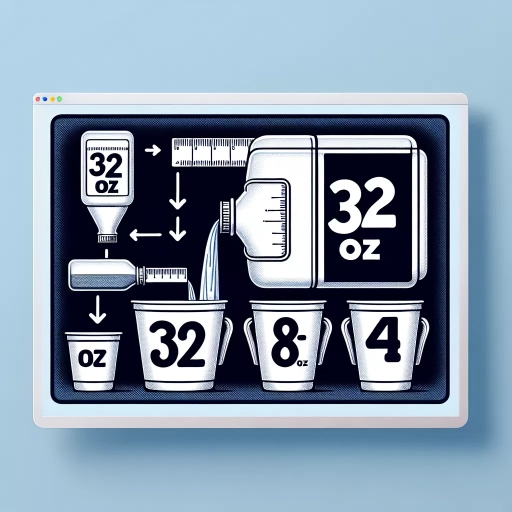 how many cups in 32 oz