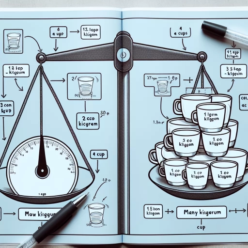 how many cups in a kilogram