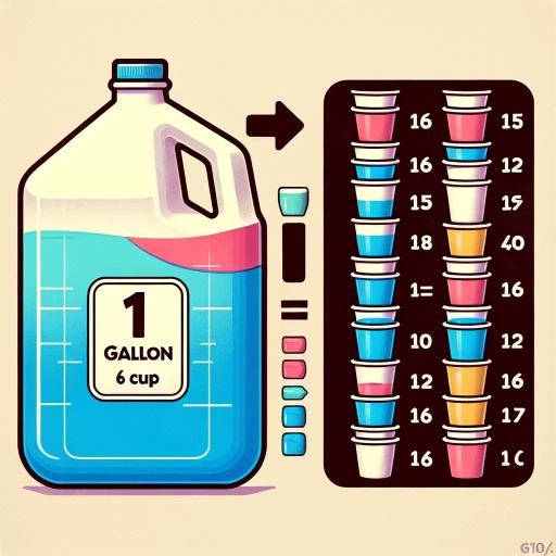 how many cups in gallon