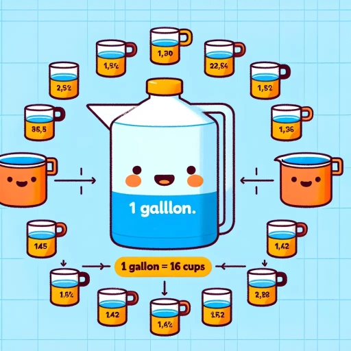 how many cups in one gallon