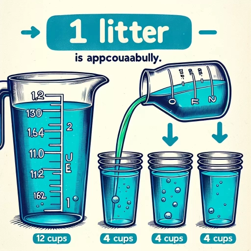 how many cups is 1 l