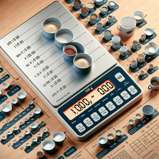 how many cups is 100g