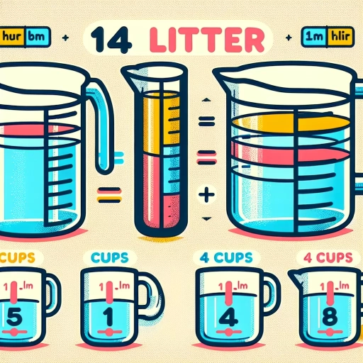 how many cups is 1l