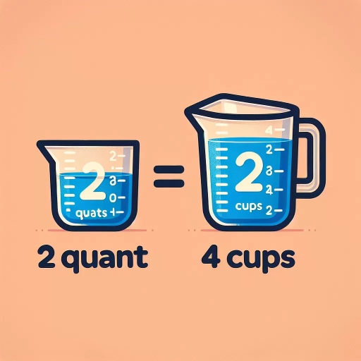 how many cups is 2 quarts