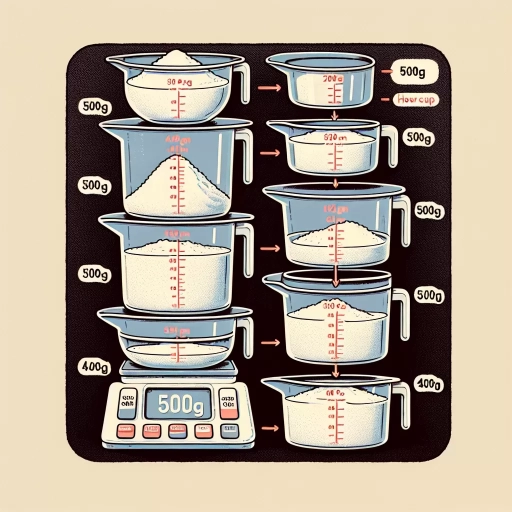 how many cups is 500g