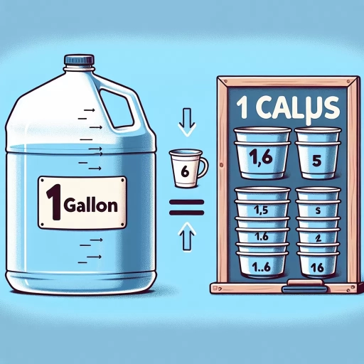 how many cups is a gallon