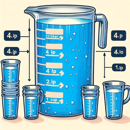 how many cups is one litre