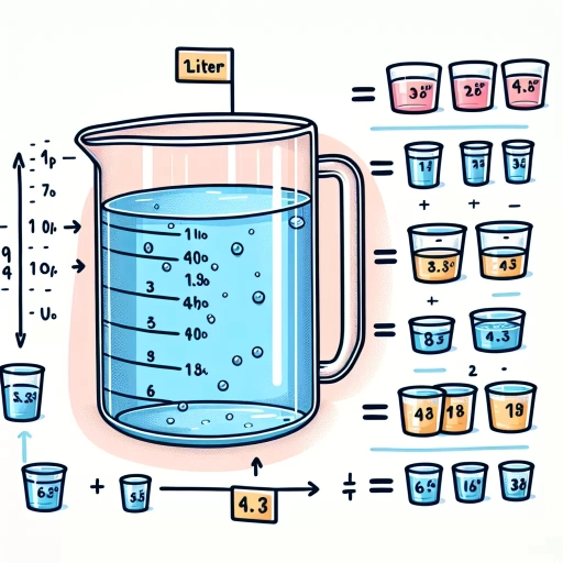 how many cups of water in a liter